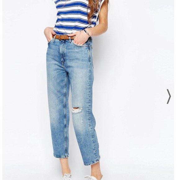 M.i.h JEANS JEANNE HIGH-RISE CROPPED DISTRESSED JEANS - Picture 4 of 11